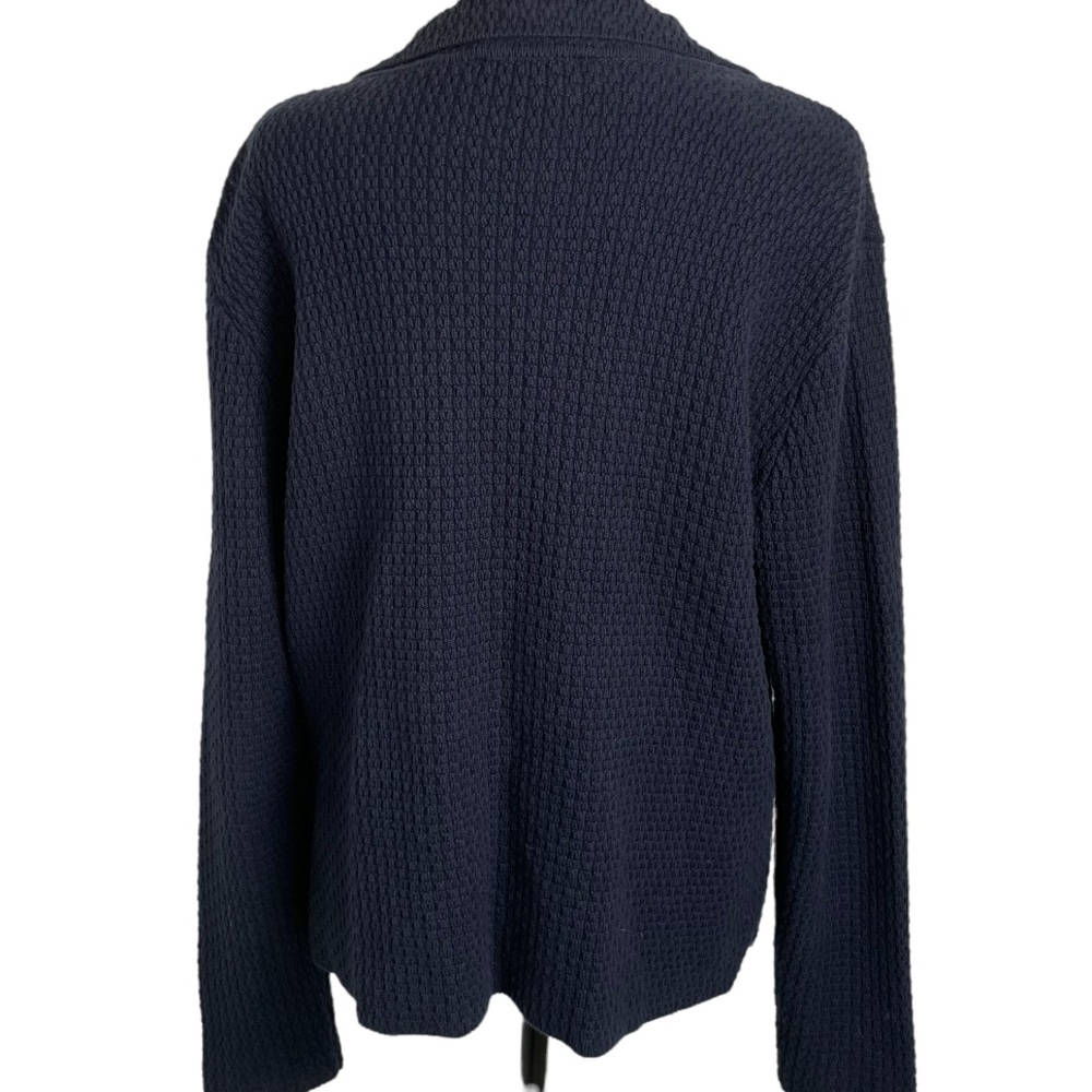 Talbots Knit Collared Double-Breasted Button Fron… - image 2